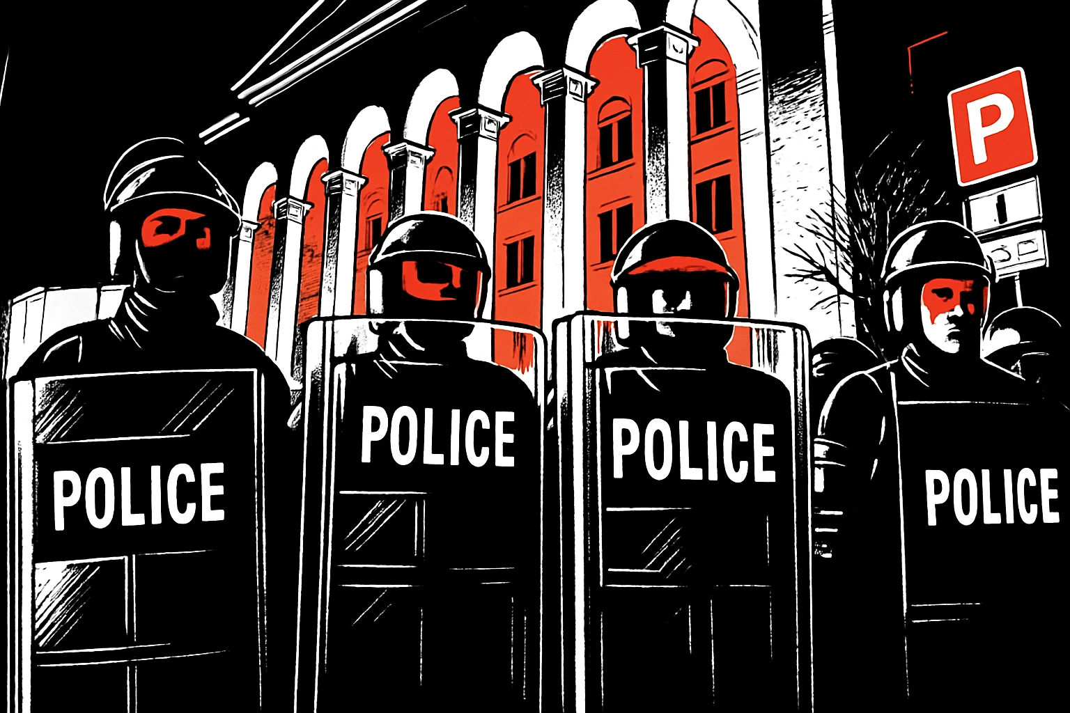 Hero image depicting the situation in Georgia